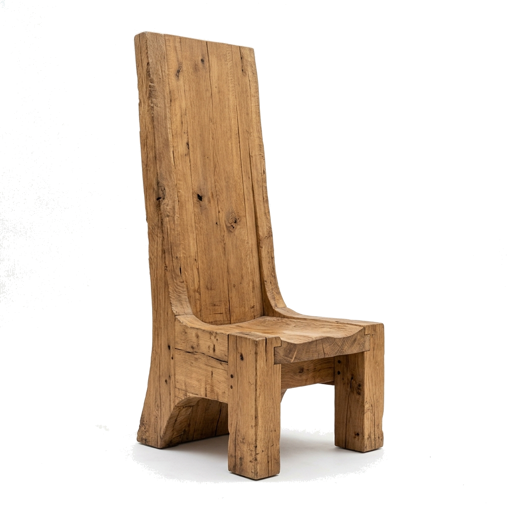 High-back chair front