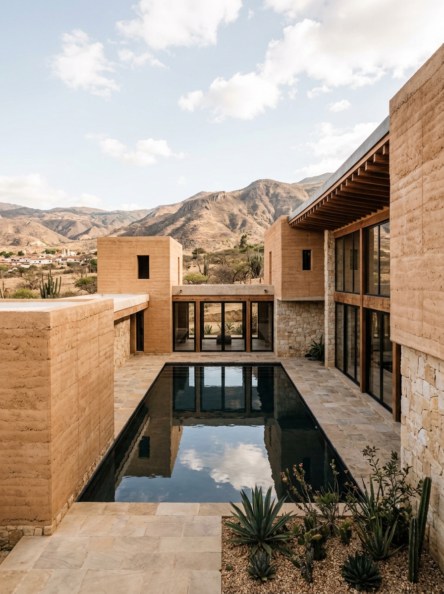 Villa de Leyva rammed earth architecture